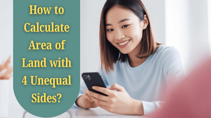 How to Calculate Area of Land with 4 Unequal Sides?