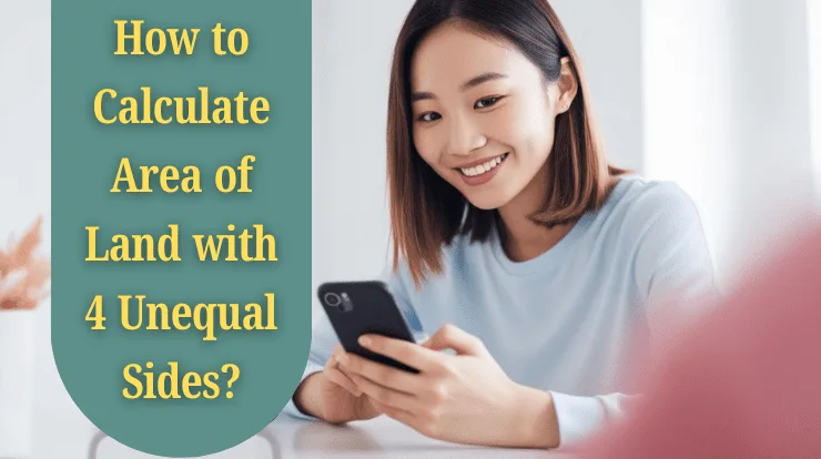 How to Calculate Area of Land with 4 Unequal Sides?