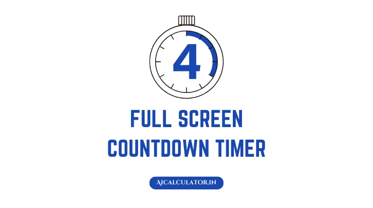 Full Screen Countdown Timer