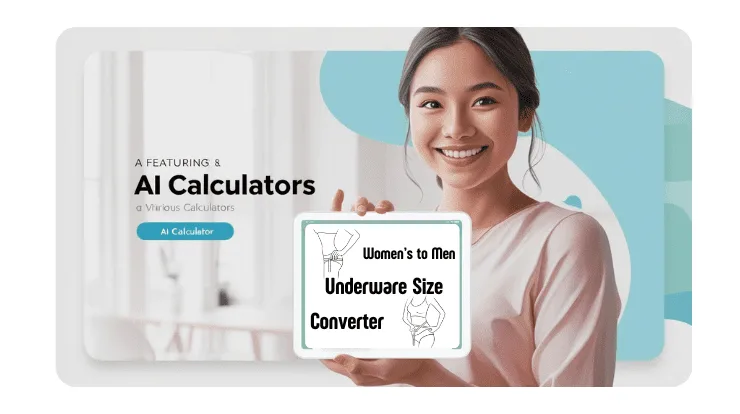 Women's to men's underwear size converter