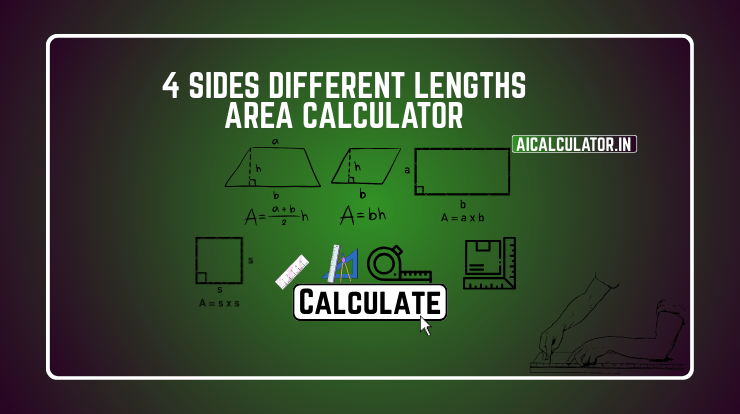 4 sides different lengths area calculator