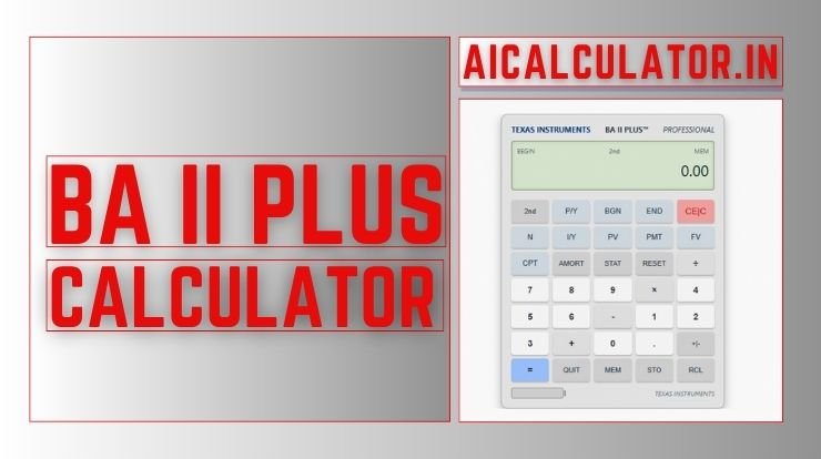 BA 2 Plus Calculator Online