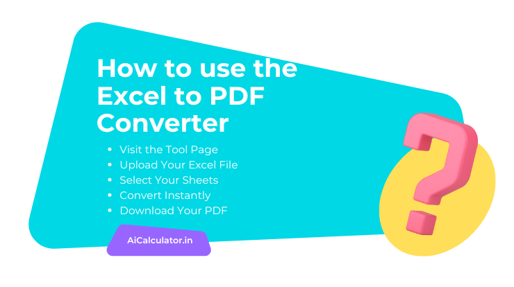 How to use the Excel to PDF Converter